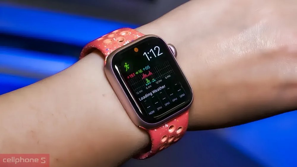 Apple Watch SE 3 44mm (GPS) Viền Nhôm Dây Cao Su Size S/M